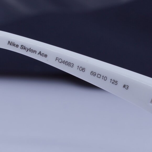 NIKE SKYLON ACE FQ4683 106 Geometric Sunglasses - White/Grey/Red Mirror - Picture 8 of 9